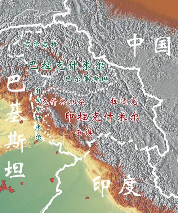 克什米尔地区中国控制图片