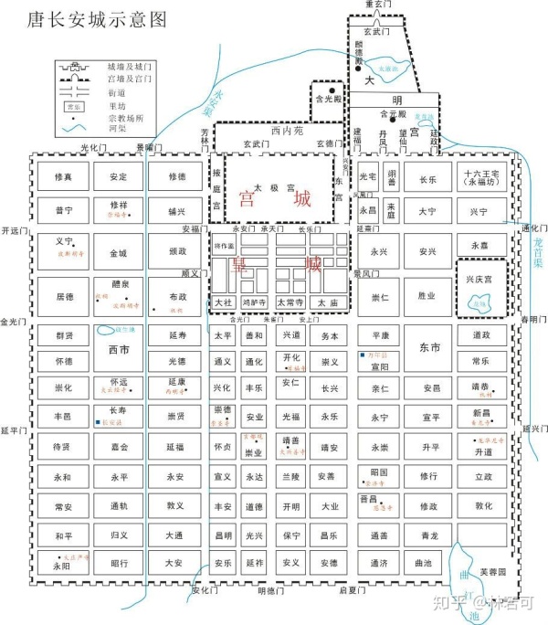 当年隋朝建国后,文帝君不满原都城(汉长安)的破旧与各个设施的老化
